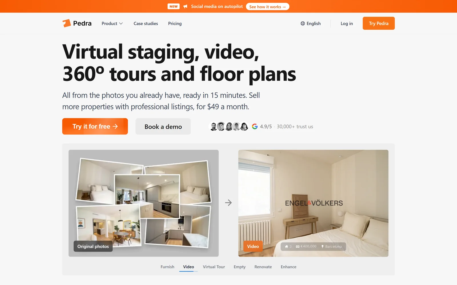 Pedra homepage