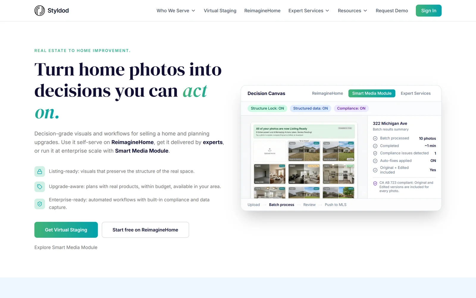 Styldod homepage