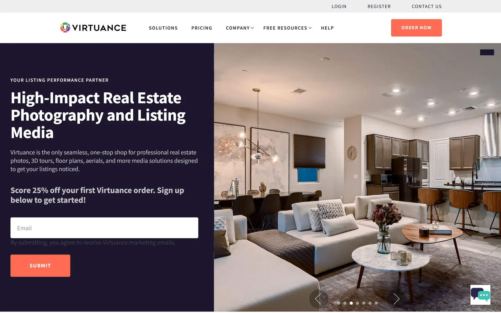 Virtuance homepage